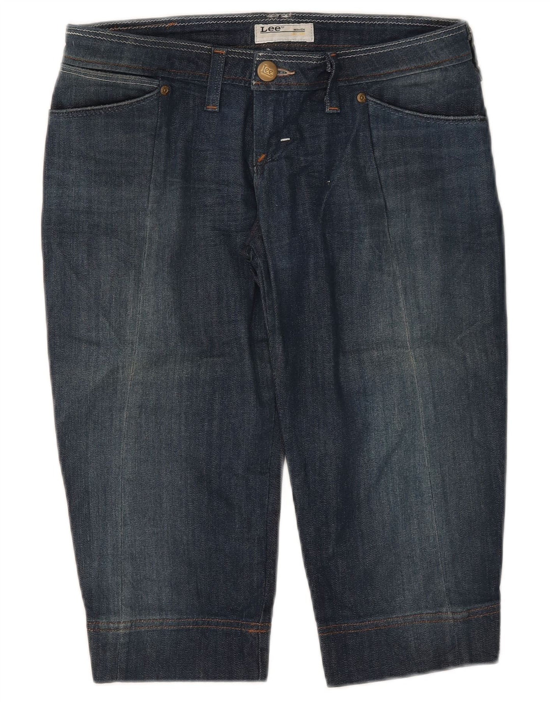 Blugi Lee Crystal Capri pentru femei L30 L16 Bumbac bleumarin