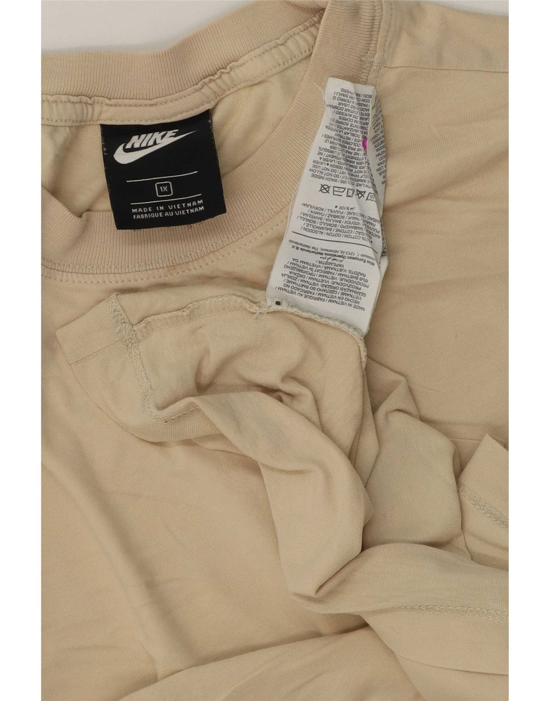 Tricou pentru bărbați Nike Top XL Bej Bumbac