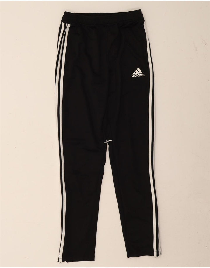Pantaloni de trening Adidas baieti 13-14 ani poliester negru