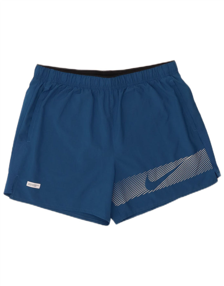 Pantaloni scurți sport Nike Dri Fit Graphic pentru bărbați, mari, albastru, poliester