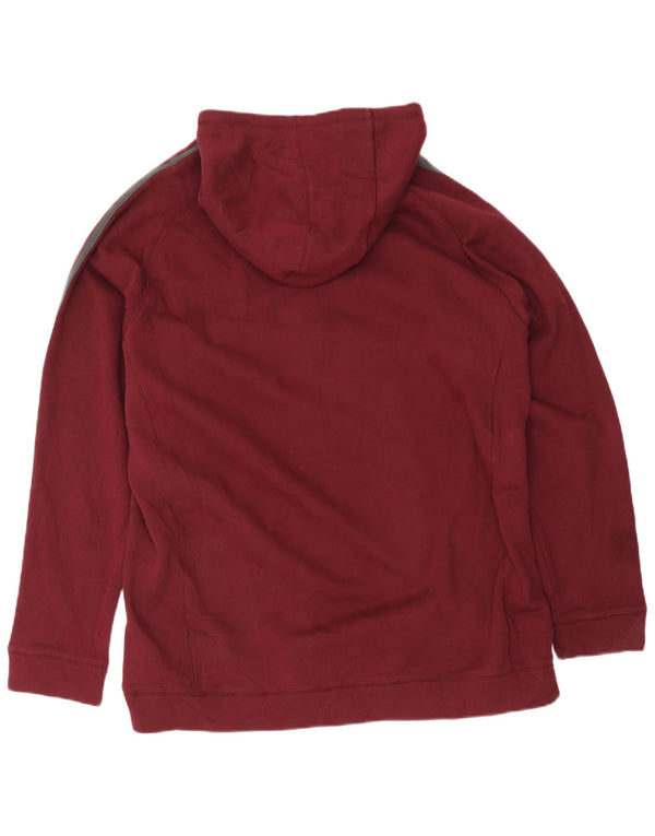 Pulover Adidas Rancho Mirage Zip Hoodie pentru bărbați, bumbac burgundy 2XL