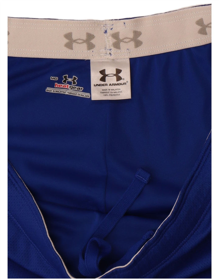 Pantaloni scurți sport Under Armour Heat Gear pentru bărbați, poliester albastru mediu