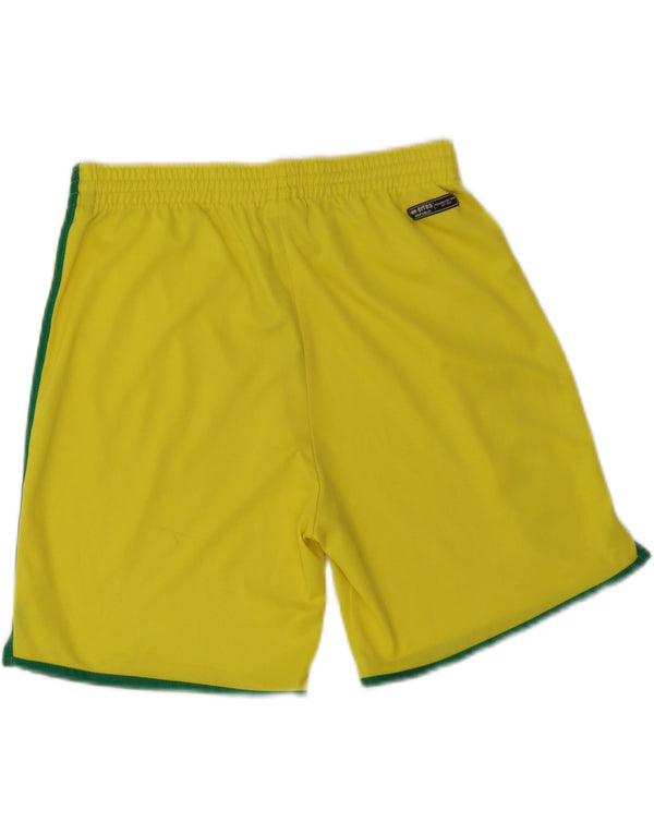 Pantaloni scurți sport grafic Errea pentru bărbați, poliester galben mediu