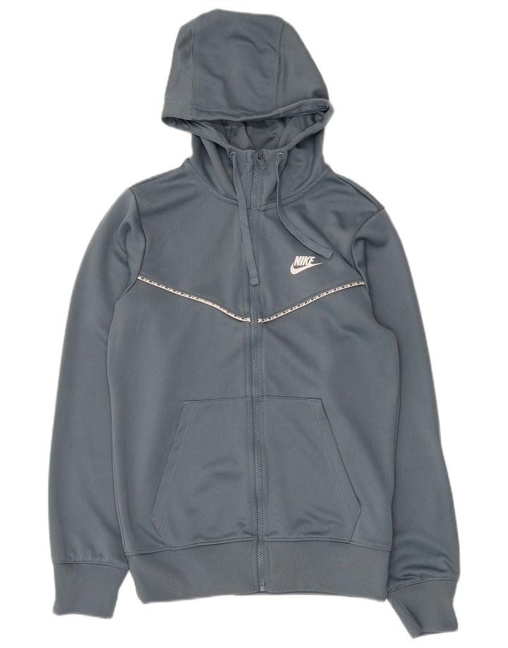 Pulover Nike pentru bărbați, cu fermoar, XS, poliester gri