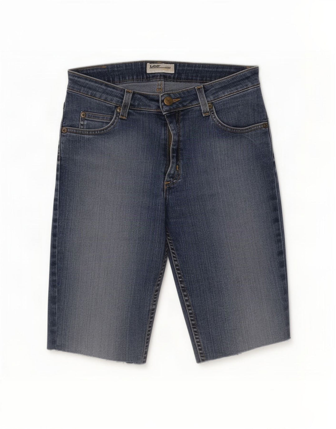 Pantaloni scurți din blugi Cameron Lee pentru femei W30, bumbac albastru mediu