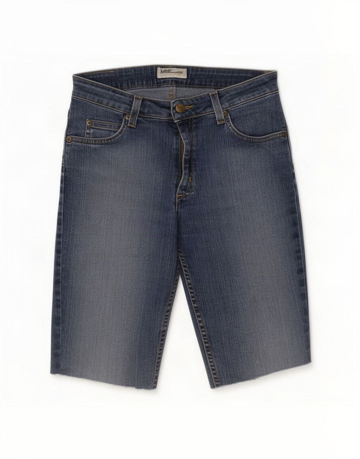 Pantaloni scurți din blugi Cameron Lee pentru femei W30, bumbac albastru mediu