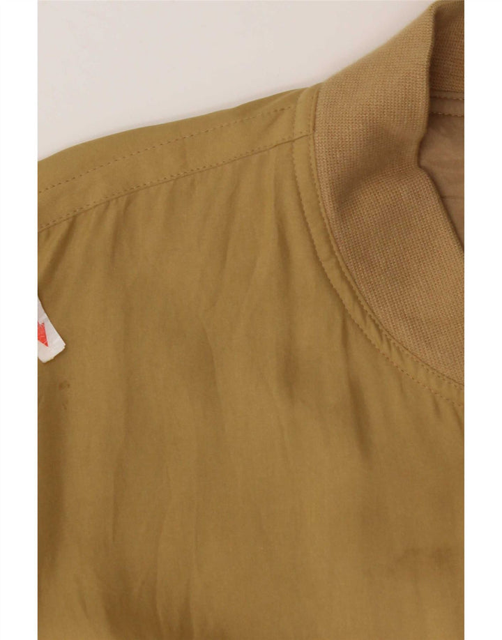 Jachetă bomber pentru bărbați Paul & Shark UK 42 XL mătase galbenă