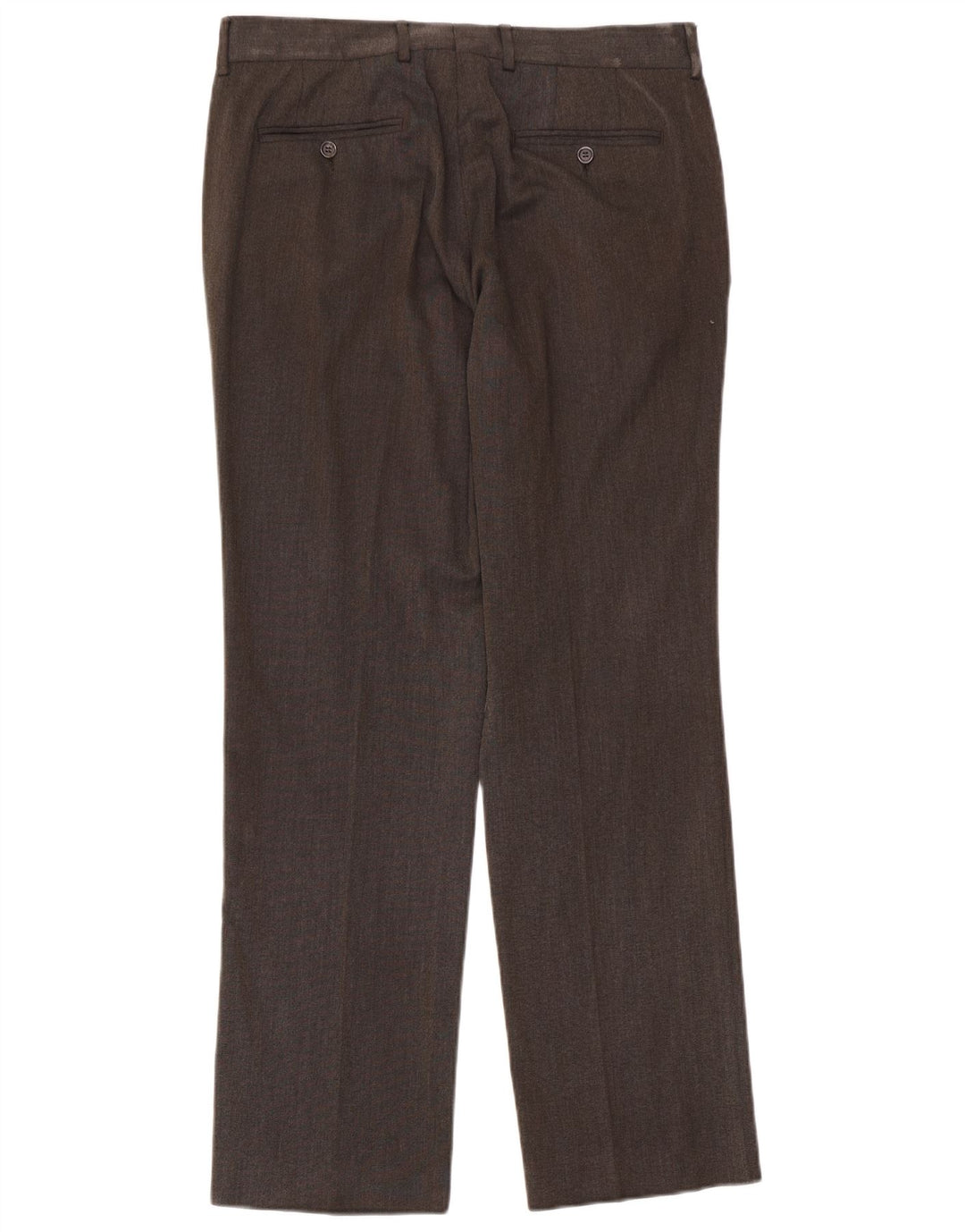 Pantaloni de costum drepți pentru bărbați Zara EU 44 Mari L34 L33 Poliester maro