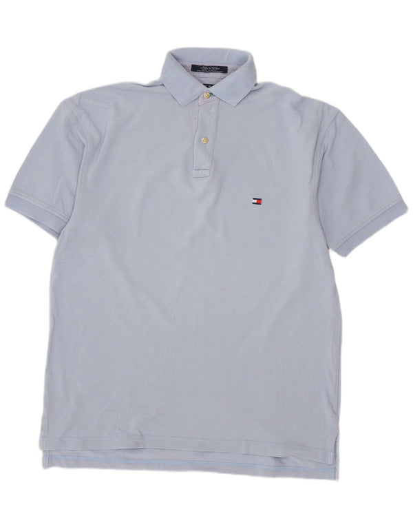 Tricou polo Tommy Hilfiger pentru bărbați, bumbac albastru mic