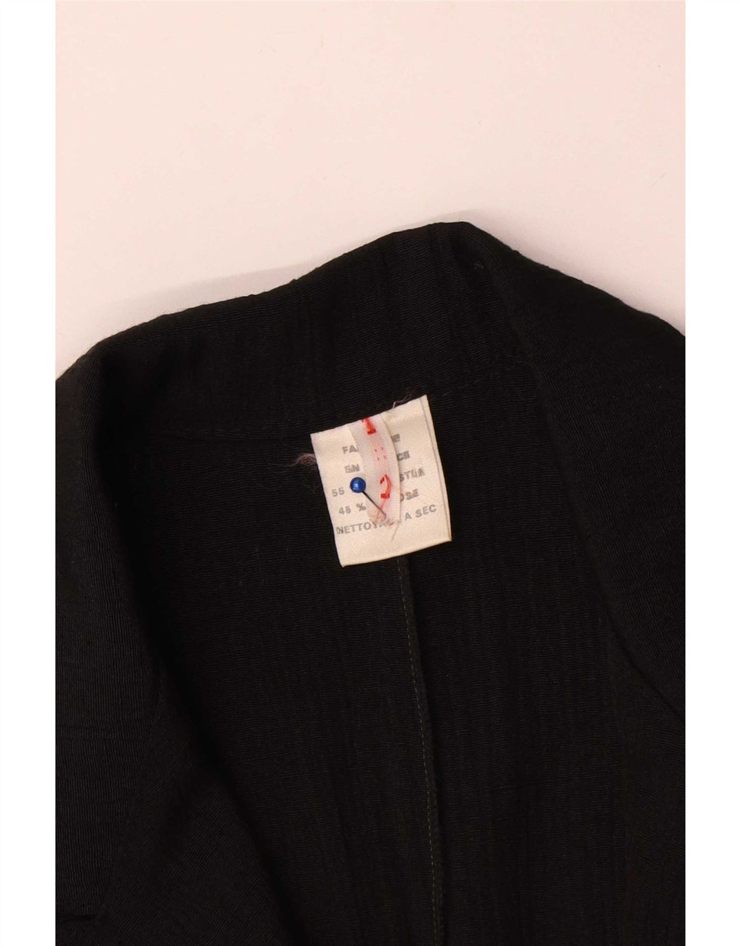 Jachetă Blazer Vintage Crop pentru femei UK 16 Large Black