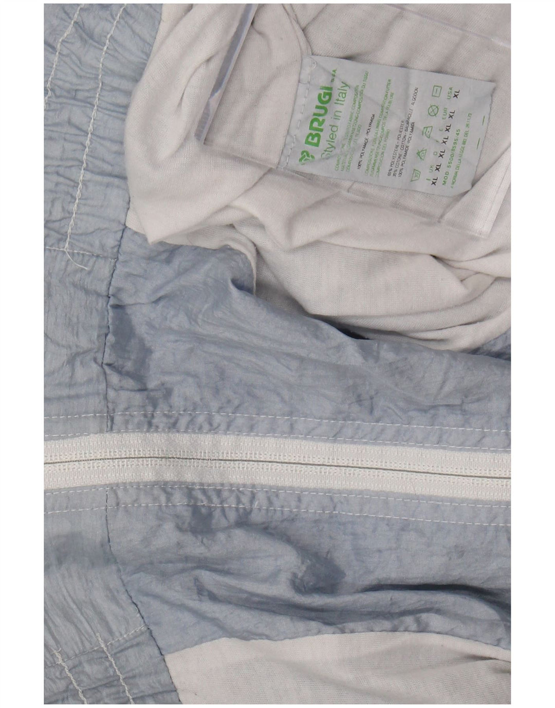 Jachetă de trening grafică BRUGI, cu croiala largi, XL, poliester, albastru