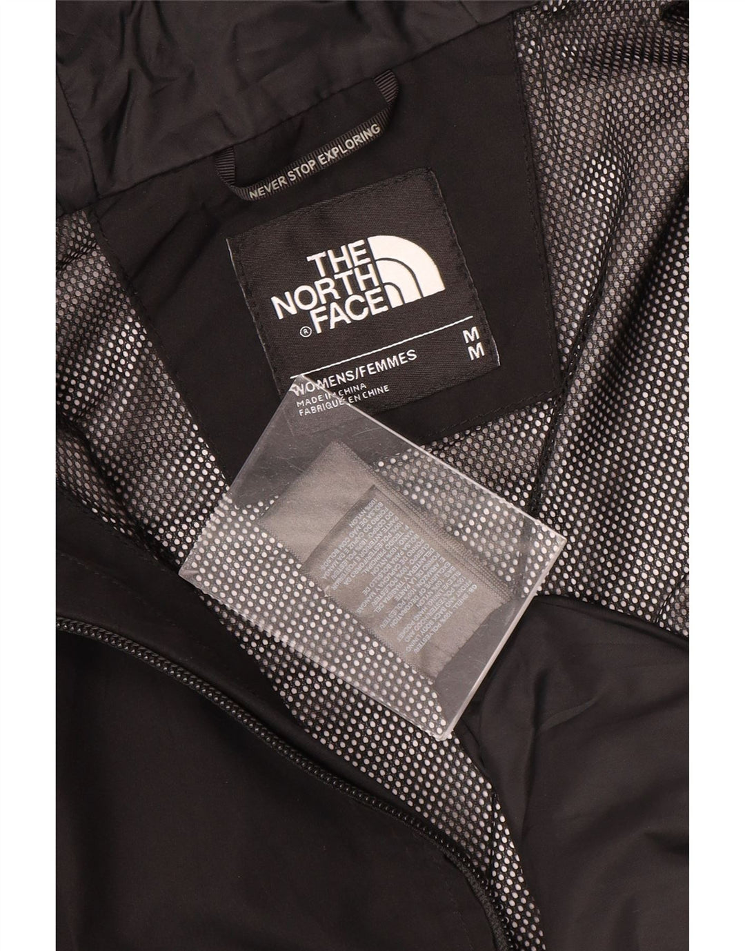 Jachetă de ploaie cu glugă pentru femei The North Face UK 14 Poliester mediu negru