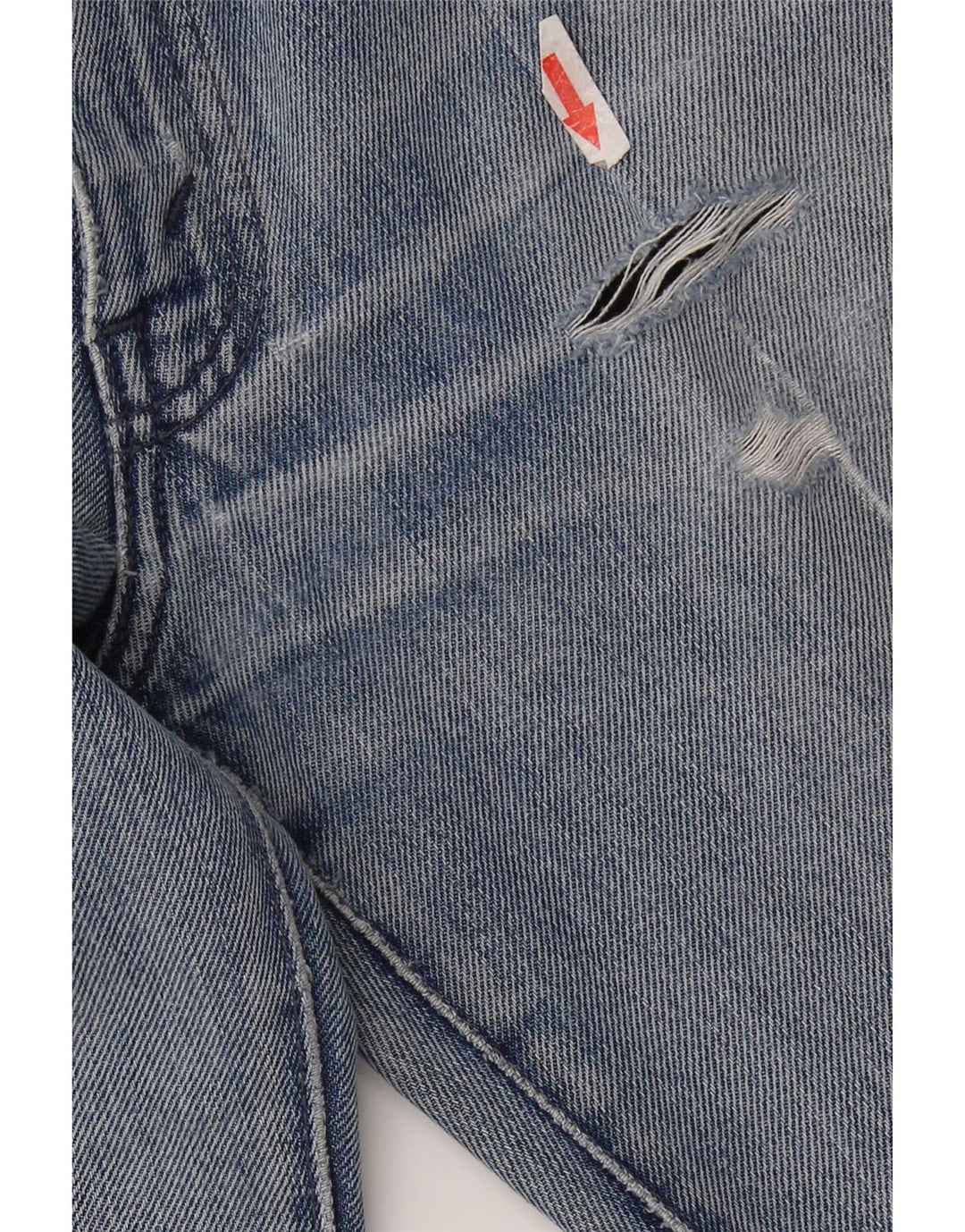 Blugi drepți distressed pentru femei Levi's W28 L32 Bumbac albastru