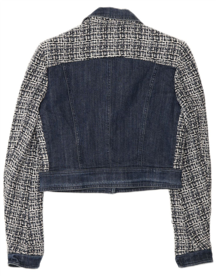 Jachetă bomber cu model abstract pentru femei Guess By Marciano IT 42 albastru mediu