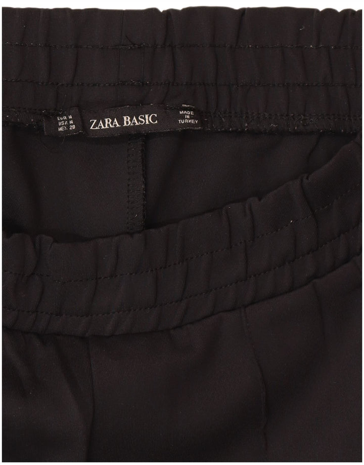 Pantaloni de trening Zara pentru femei UK 12 Medium Black Colorblock Poliamidă