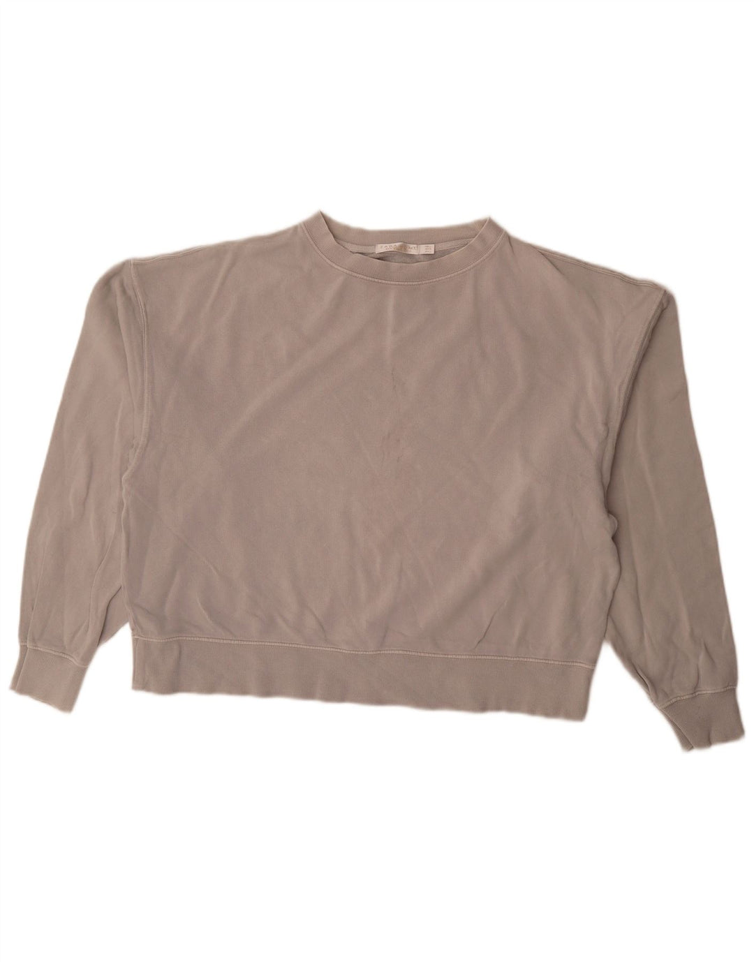 Pulover supradimensionat pentru femei Zara UK 16 mare bumbac gri