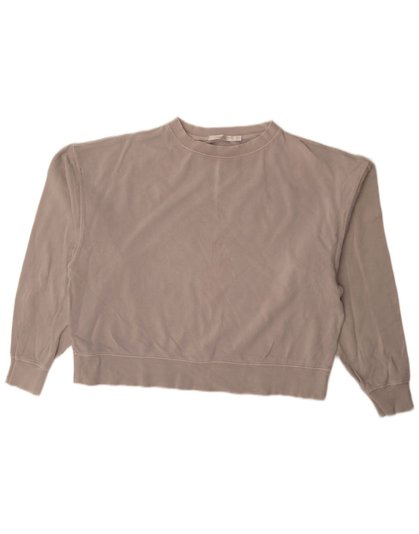 Pulover supradimensionat pentru femei Zara UK 16 mare bumbac gri