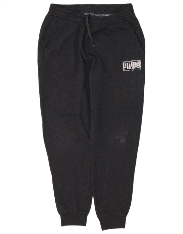 Pantaloni de trening grafic pentru bărbați PUMA Pantaloni de jogging, mari, negri