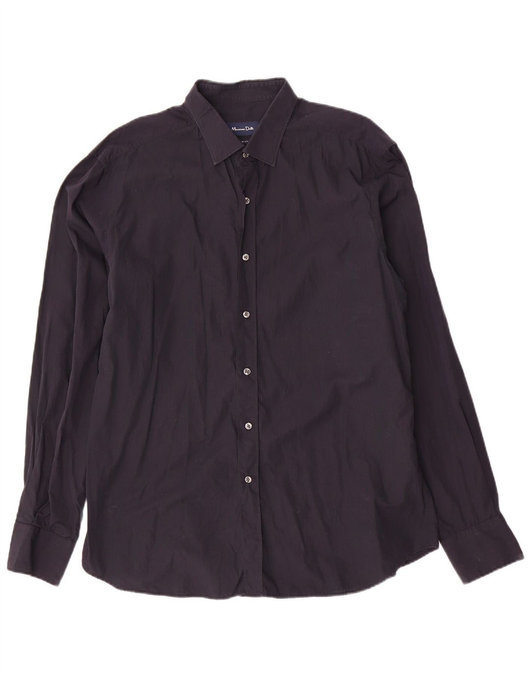 Cămașă pentru bărbați MASSIMO DUTTI Slim Fit XL Bumbac bleumarin