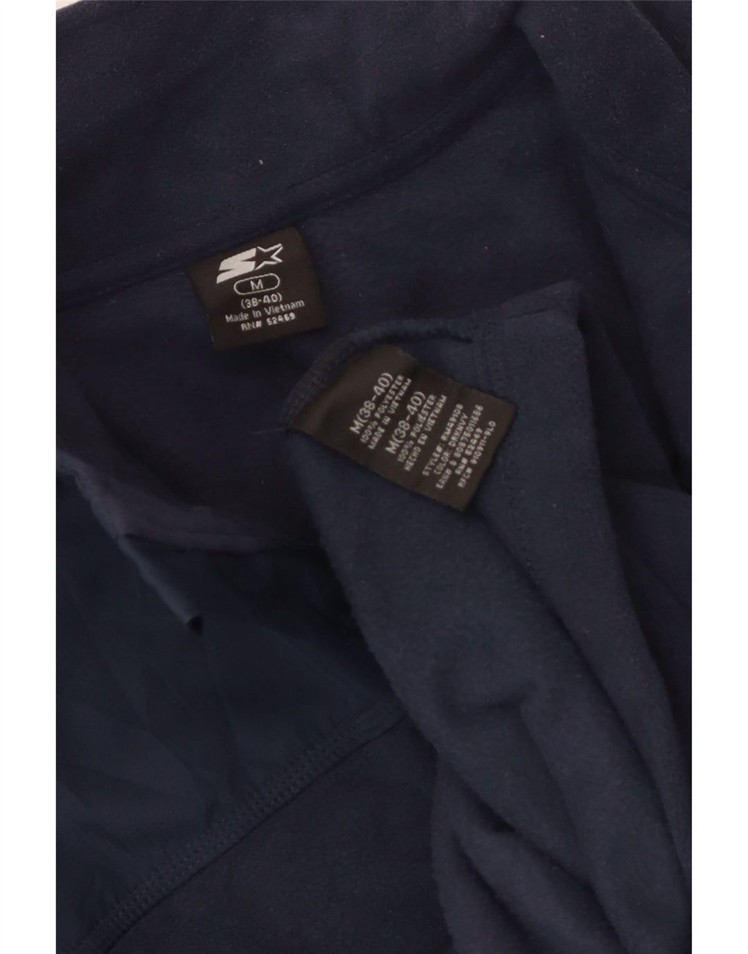 Jachetă fleece pentru bărbați Starter UK 38/40 Poliester mediu albastru bleumarin