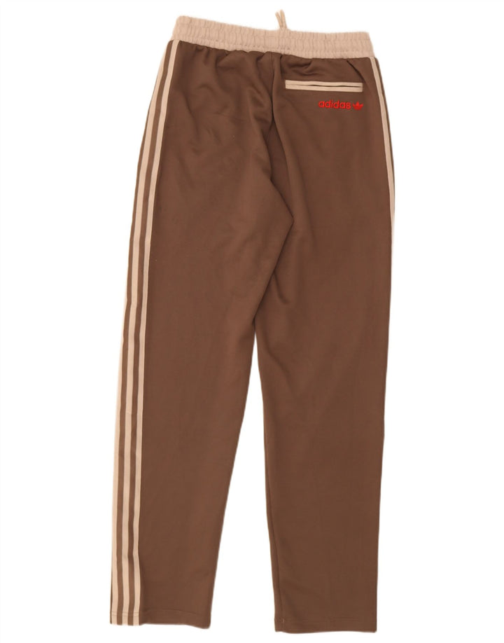 Pantaloni de trening pentru bărbați Adidas, maro, poliester color bloc