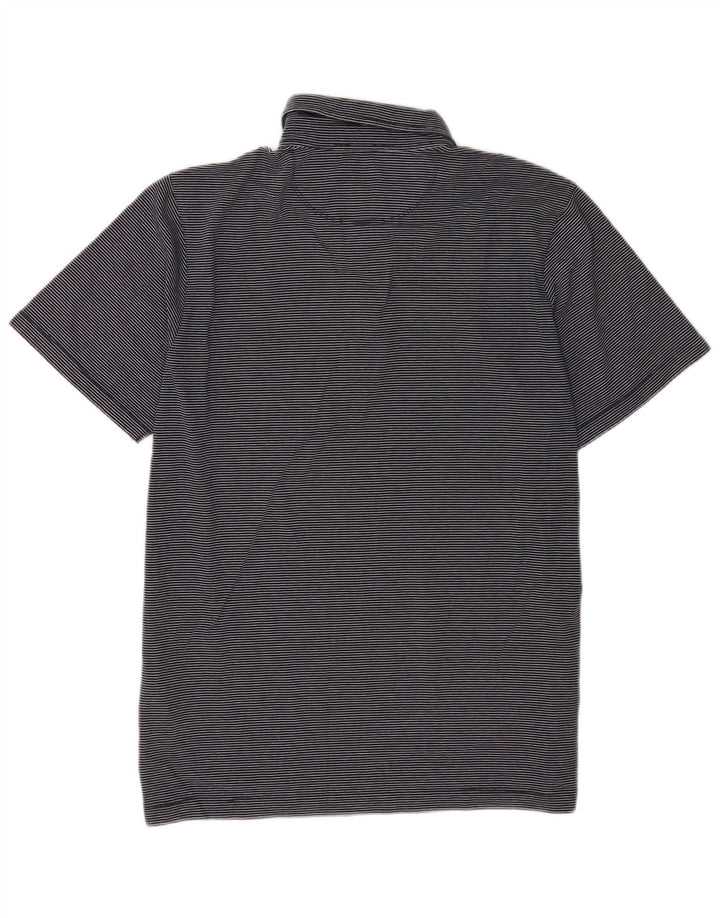 Tricou polo pentru bărbați Jigsaw, bumbac cu dungi, albastru marine, mediu