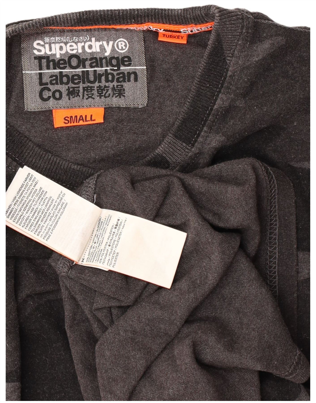 Tricou Superdry pentru bărbați Top mic, gri, bumbac