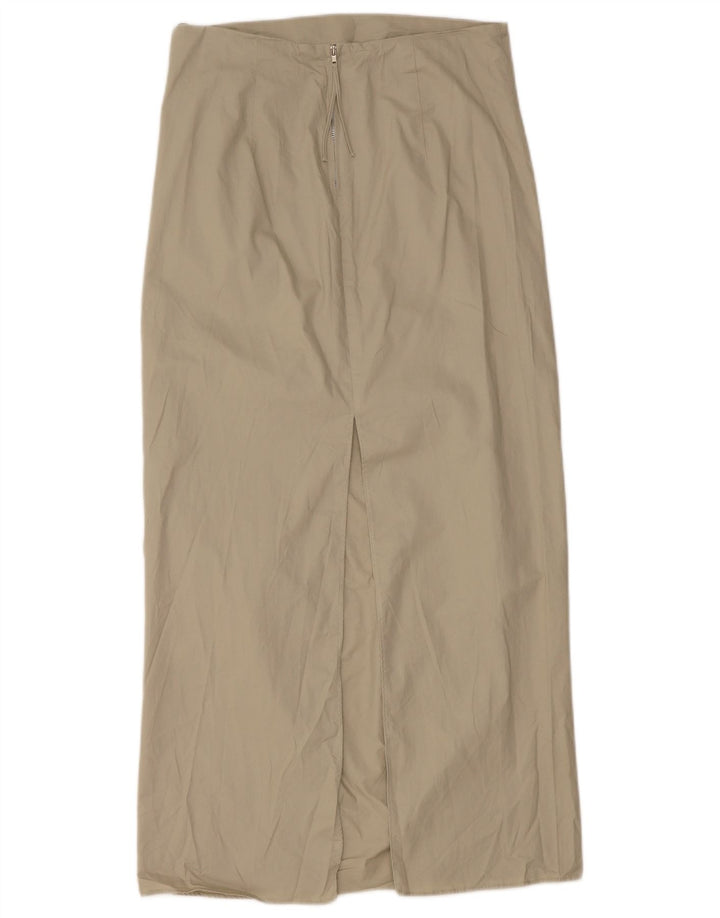 Fusta Maxi Femei Zara Medium W28 Verde Bumbac