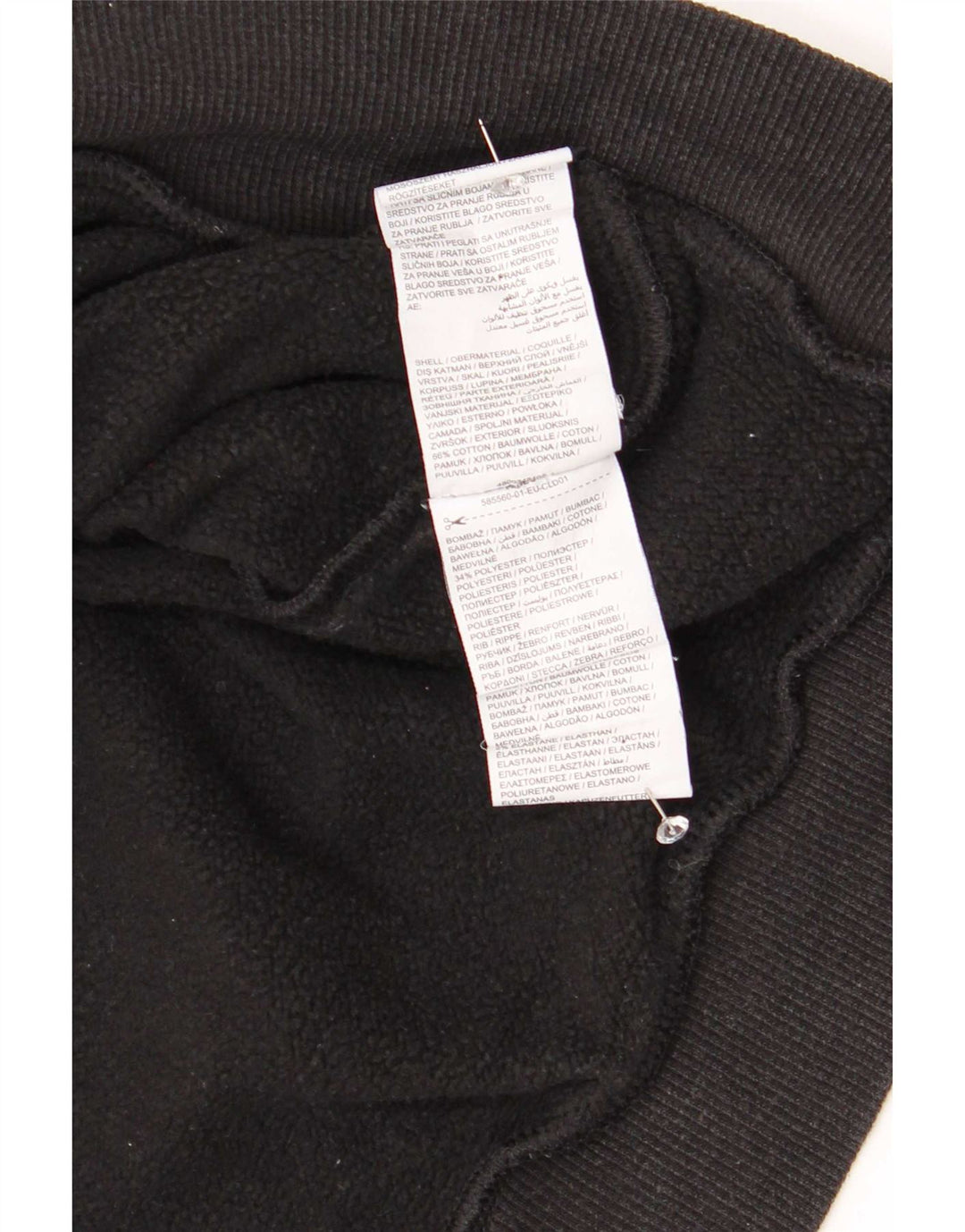 Pulover Puma Graphic Zip pentru bărbați, bumbac mediu negru