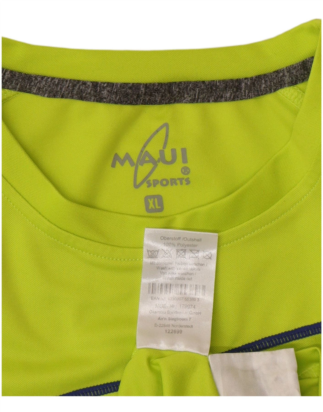 Tricou pentru bărbați Maui Maui Top XL Poliester cu dungi verzi