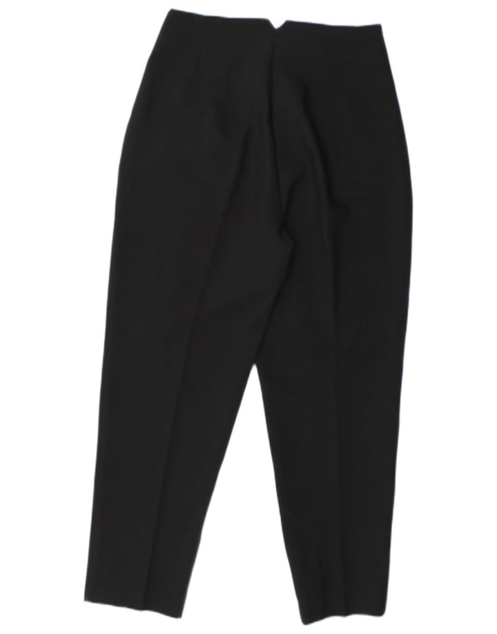 Pantaloni chino conici pentru femei ZARA Mediu L28 L26 Poliester negru