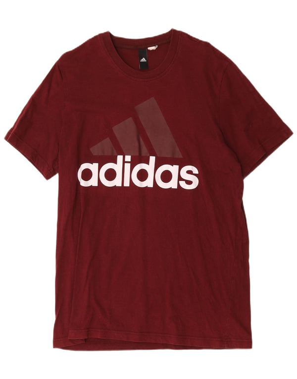 Tricou grafic pentru bărbați Adidas Top Medium Burgundy Bumbac