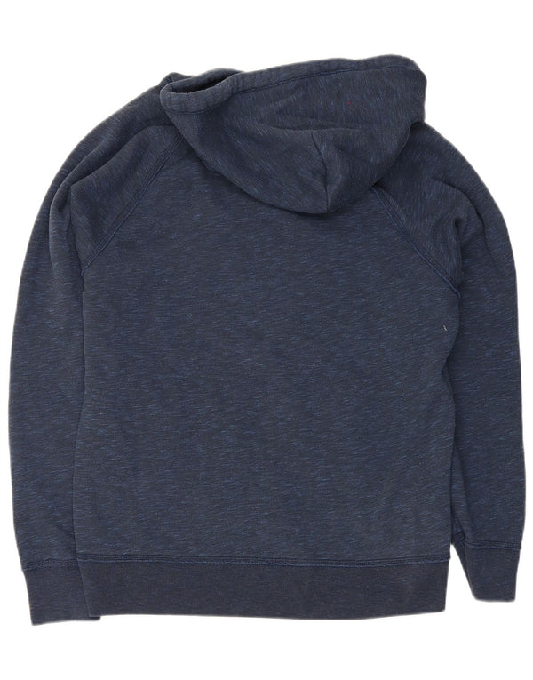 Hollister Mens Loose Fit Hoodie Pulover Medium Bleumarin Bumbac cu pete