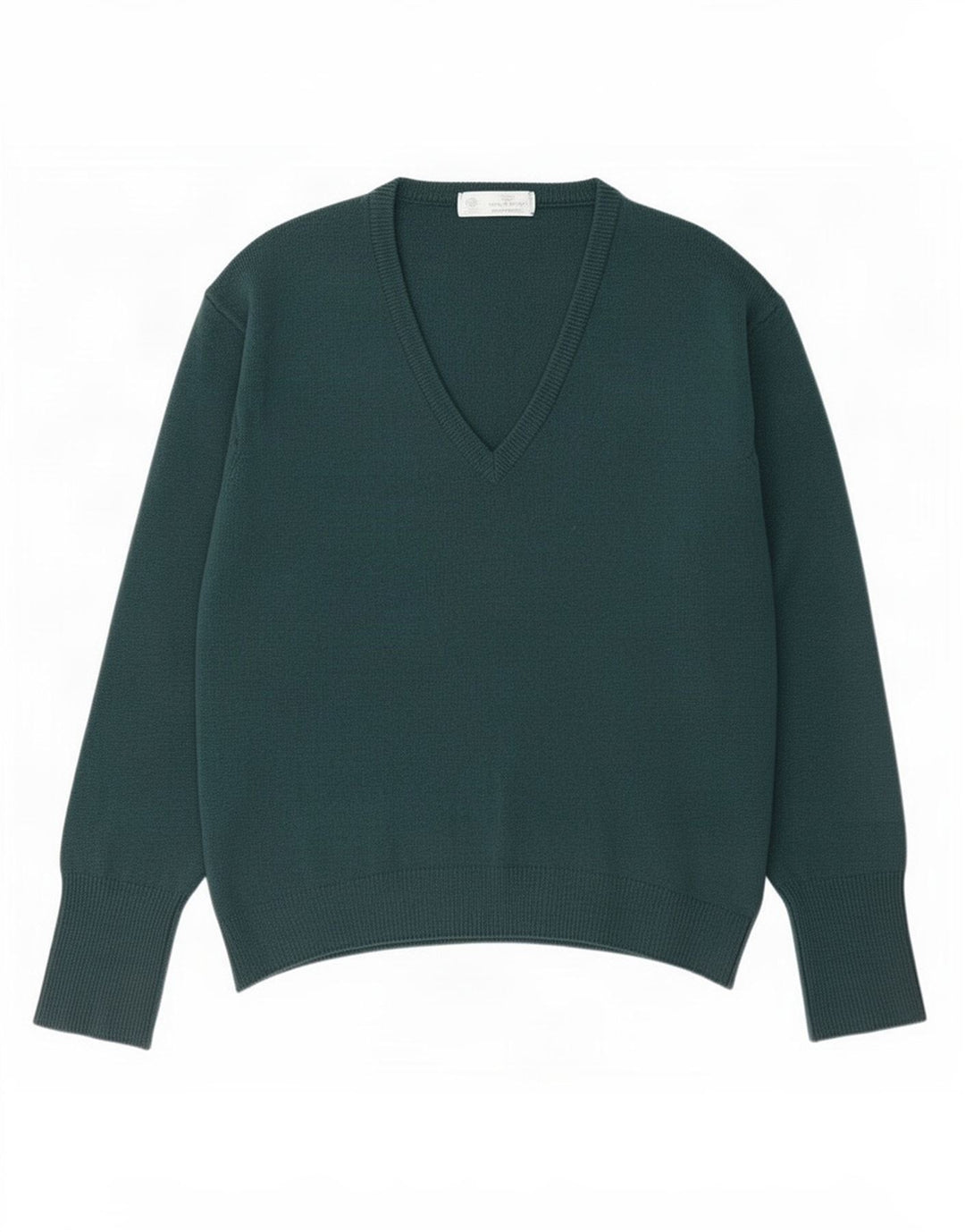 Pulover pentru bărbați Marks & Spencer St. Michael cu decolteu în V, verde mediu