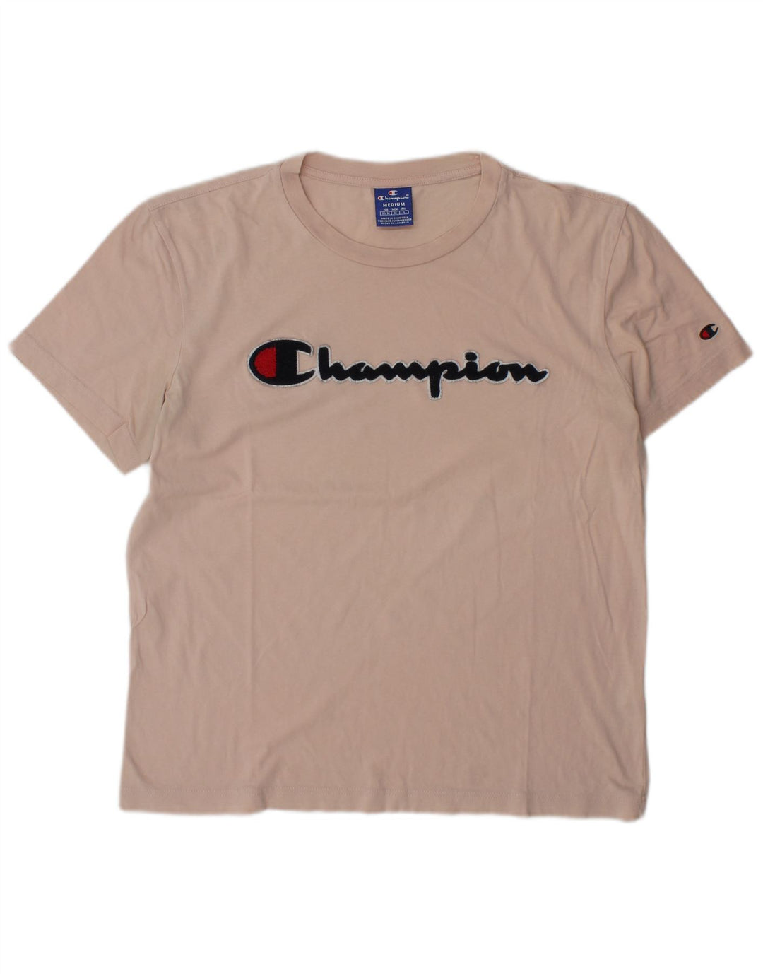 Tricou grafic pentru bărbați Champion Top din bumbac roz mediu