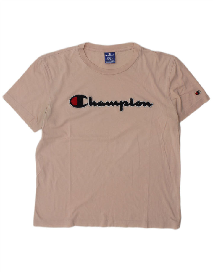 Tricou grafic pentru bărbați Champion Top din bumbac roz mediu