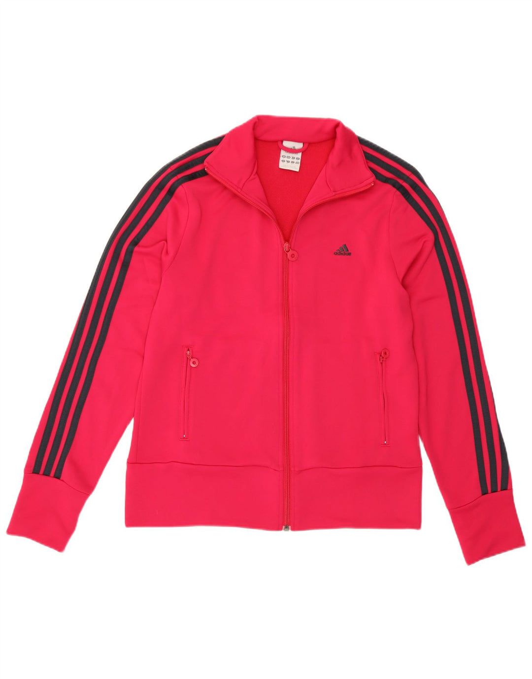 Jachetă de top pentru trening Adidas pentru femei UK 16, mare, roz, poliester
