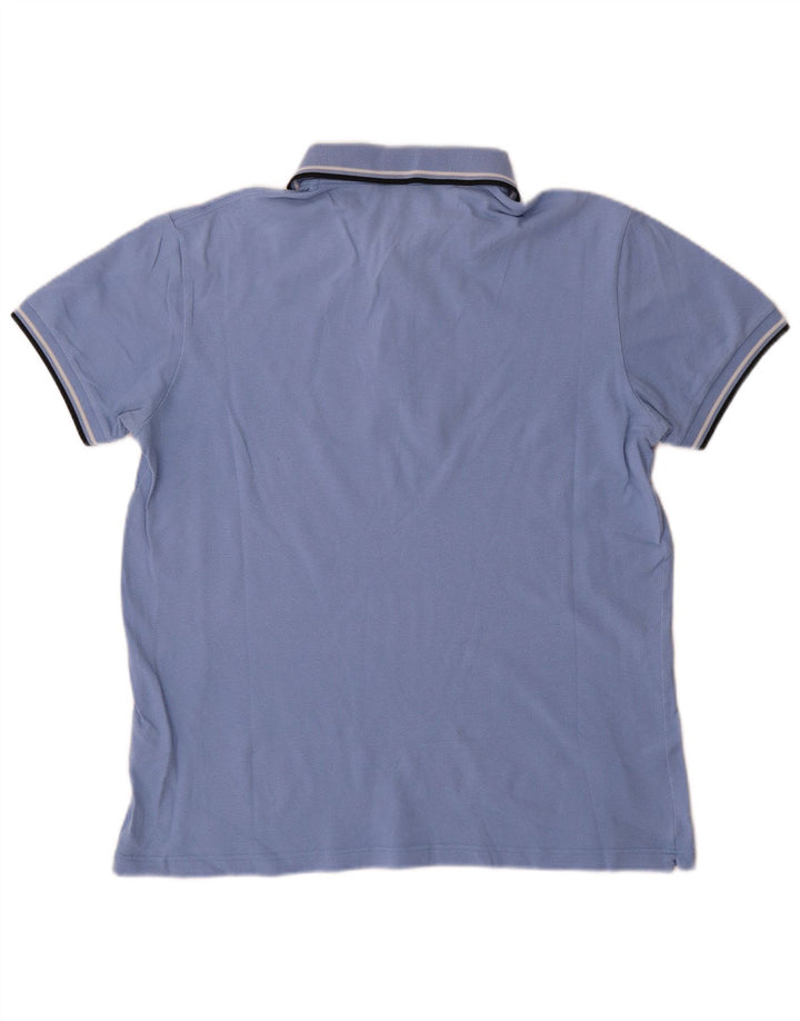 Cămașă polo pentru bărbați Fred Perry, ușor și elastic, mare albastru