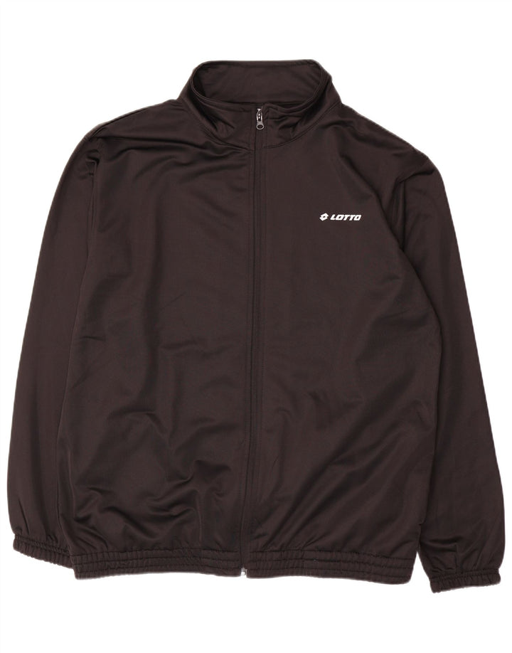 Jachetă de trening pentru bărbați Lotto 2XL, poliester negru