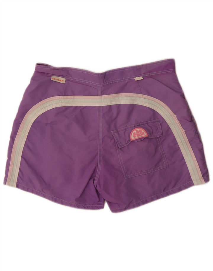 Sundek Pantaloni scurți de înot pentru bărbați, mov mediu, nailon color bloc