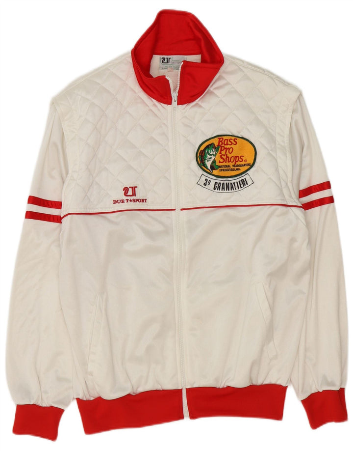 Jachetă de trening vintage pentru bărbați cu grafică IT 48 Medium White Colorblock