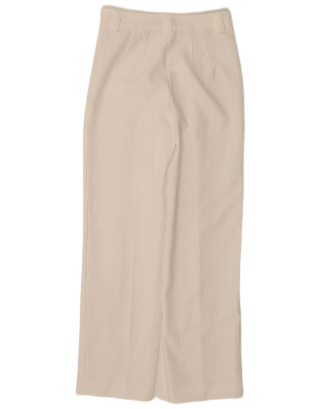 Pantaloni Drepți Casual Zara Femei Mici L26 L32 Poliester Alb