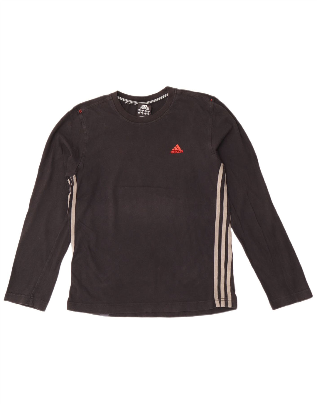 Top pentru băieți Adidas cu mânecă lungă 13-14 ani, bumbac negru
