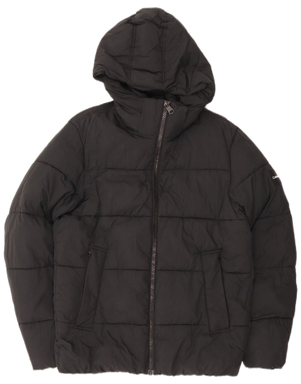 Jachetă căptușită cu glugă Calvin Klein pentru bărbați UK 42 XL Negru