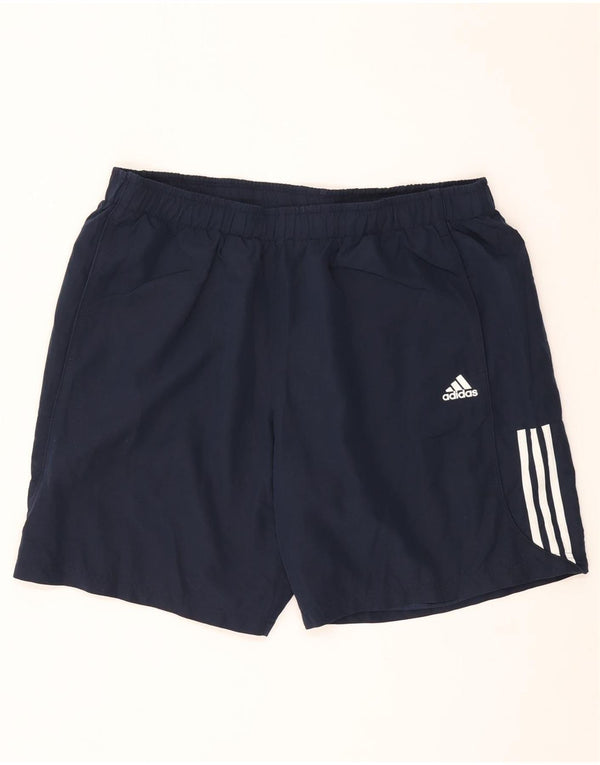 Pantaloni scurți sport pentru bărbați Adidas Climalite 2XL, poliester bleumarin