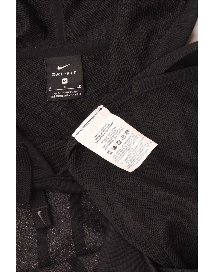 Jumper Nike Dri Fit Graphic Oversized Hoodie pentru femei UK 14 Medium Negru