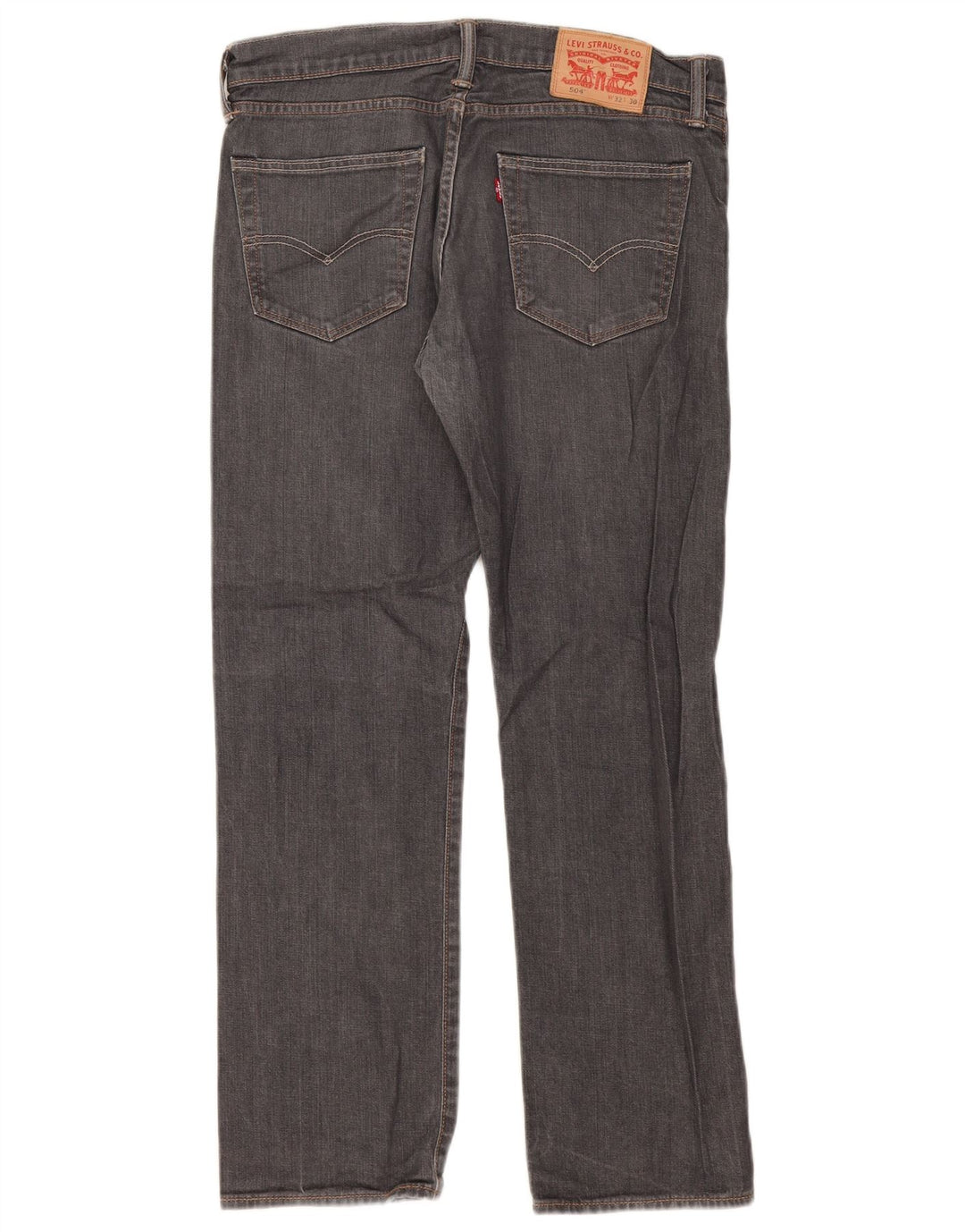 Blugi drepti pentru bărbați Levi's 504 W32 L30 bumbac gri