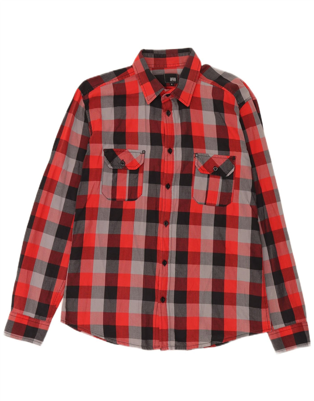 Cămașă pentru bărbați Jack & Jones XL, bumbac cu carouri multicolore