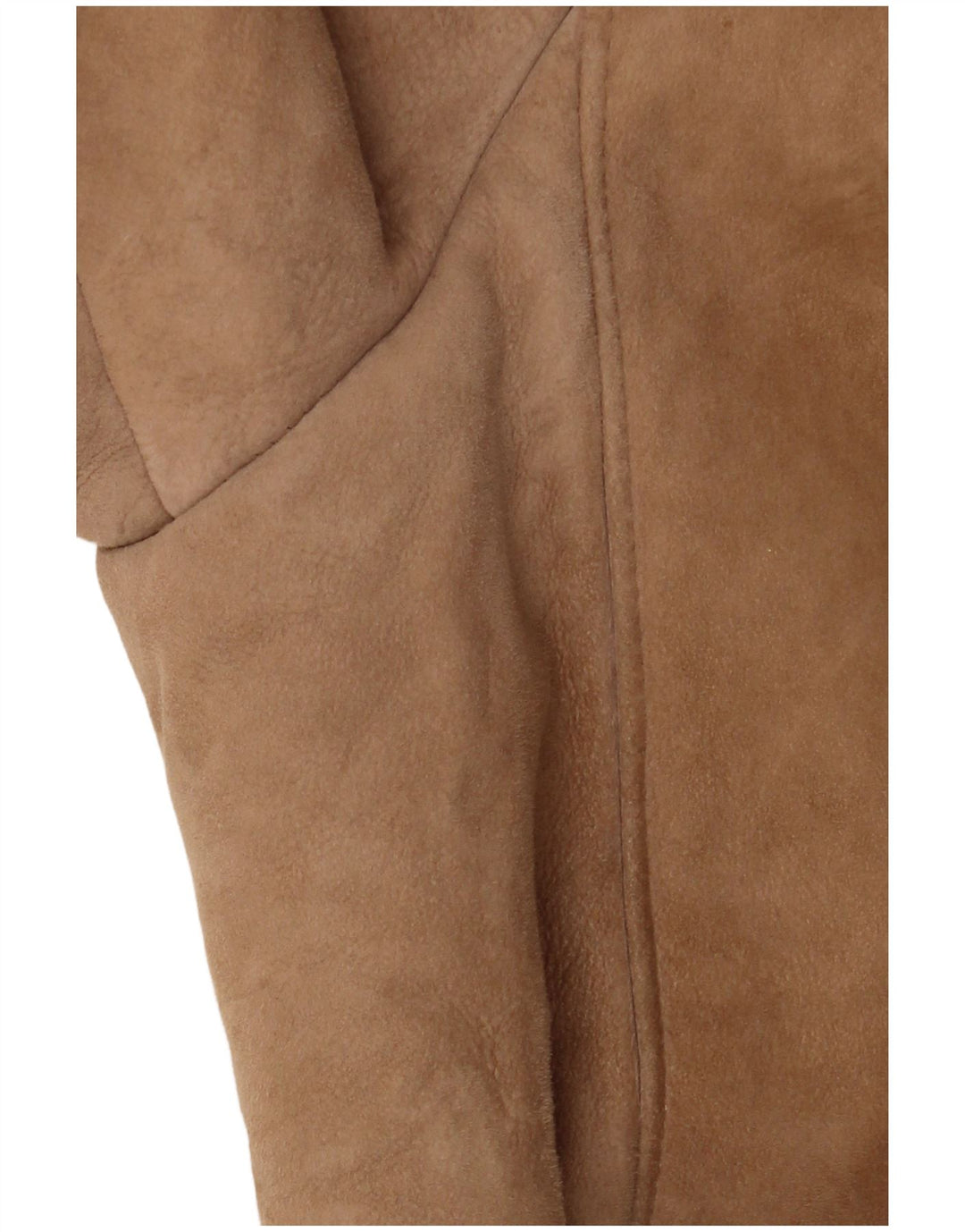 Palton vintage pentru femei din shearling UK 16 mare bej