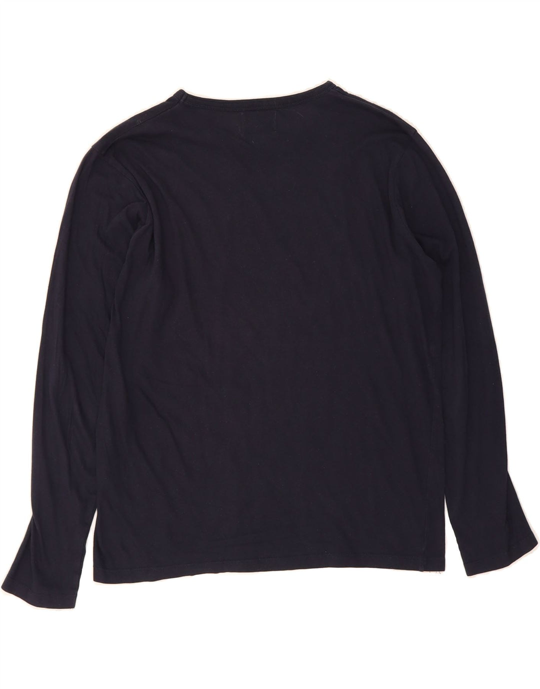 JACK & JONES Mens Graphic Top Long Sleeve Medium Navy Blue Cotton Vintage Jack & Jones and Second-Hand Jack & Jones from Messina Hembry 